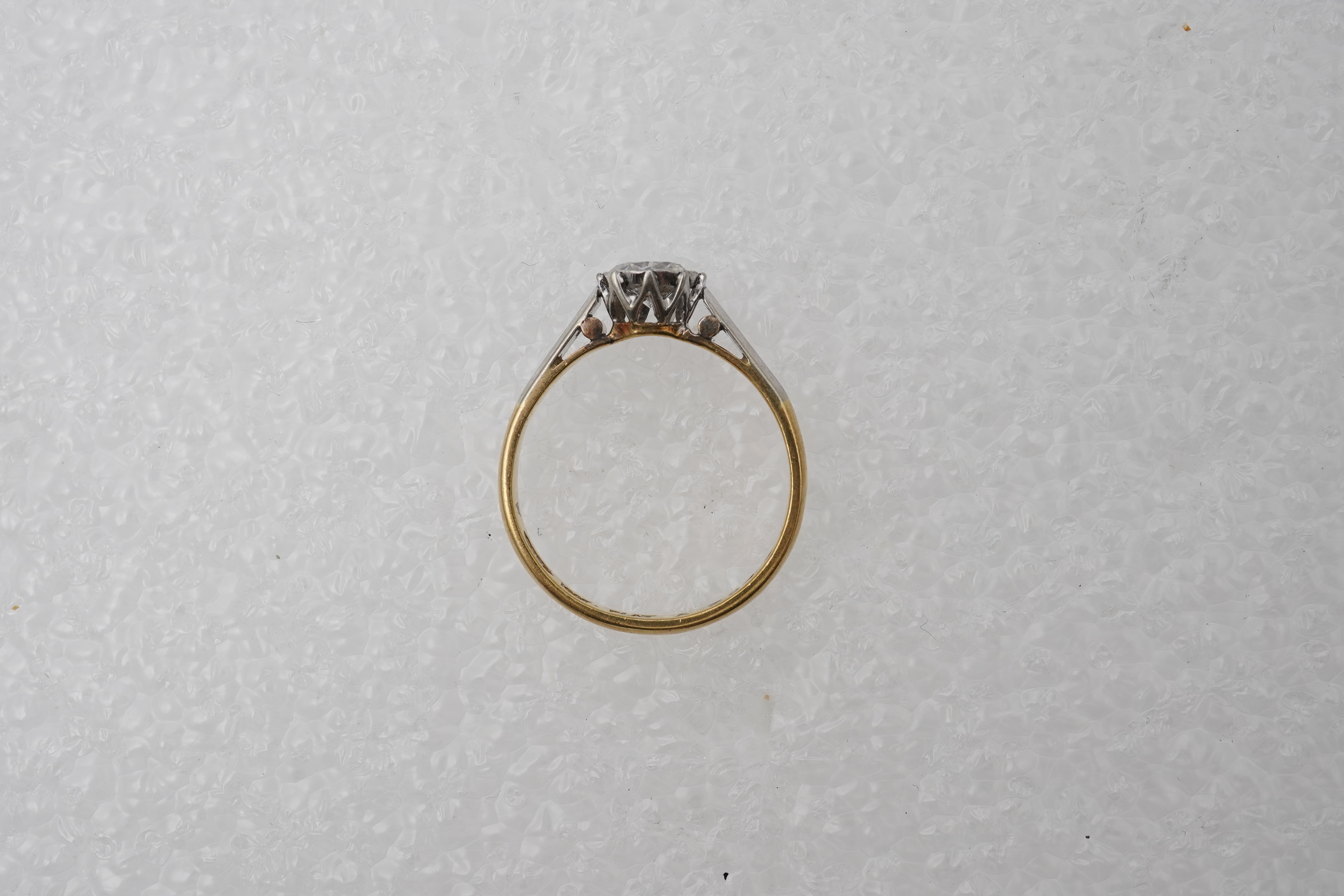 A diamond ring, early 20th century
